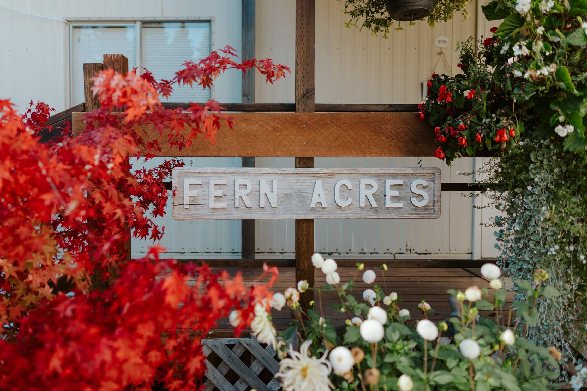 Fern Acres sign in Forks, Washington.